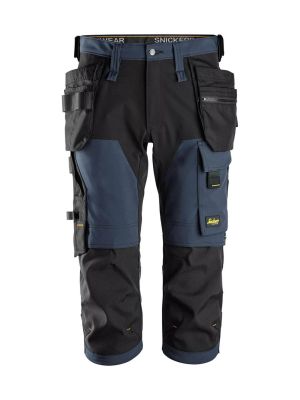 Snickers Pirate Work Trouser 4-Way Stretch 6178 71Workx Navy Black 9504 front