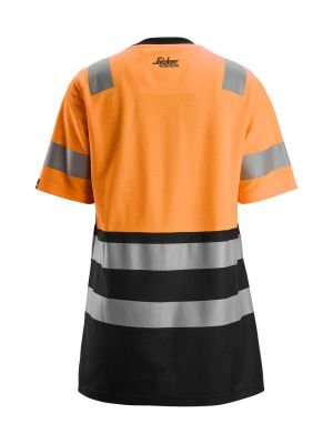 Snickers High-Vis Work T-shirt Class 1 Women 2573 - Orange