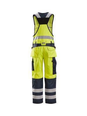 Snickers High Vis Overall Holster Pocket 0213 - Yellow Navy 
