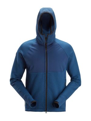 Snickers Midlayer Hoodie with Zipper 8405 71Workx Deep Blue 5353 front