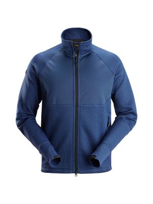 Snickers Midlayer Jacket 8404 with Zipper 71Workx Deep Blue 5353 front