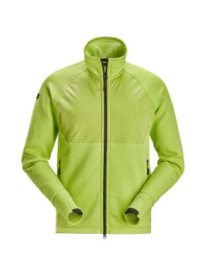 Snickers Midlayer Jacket 8404 with Zipper 71Workx Lime 2525 front