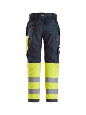 Snickers Work Trousers High Vis 6276 - Navy Yellow