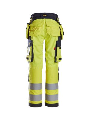 Snickers Work Trouser High Vis 6797 - Yellow Navy