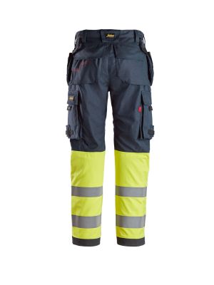 Snickers Work Trousers High Vis Holster Pockets 6263 - Navy