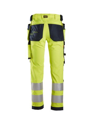 Snickers Work Trouser High Vis 6243 - Yellow Navy