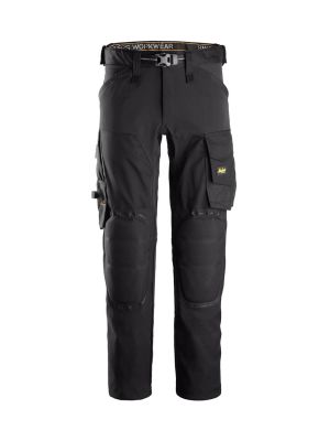 Snickers Work Trousers Including Knee Pads 6593 71Workx Black 0404 front