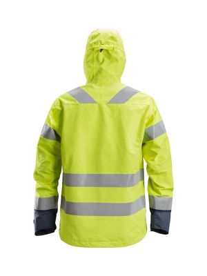 Snickers Work Jacket High Vis Waterproof 1330 - Yellow Navy