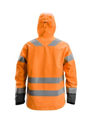Snickers Work Jacket High Vis Waterproof 1330 - Orange Grey