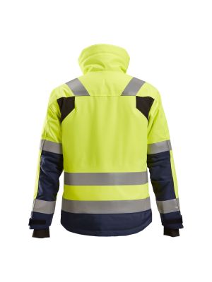 Snickers Work Jacket Insulating High Vis 1130 - Yellow Navy