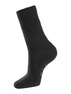 Snickers Work Socks Cotton 3-Pack 9214 71workx Black 0400 left