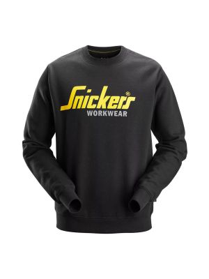 Snickers Work Sweater Classic Logo 2898 71Workx Black 0400 front