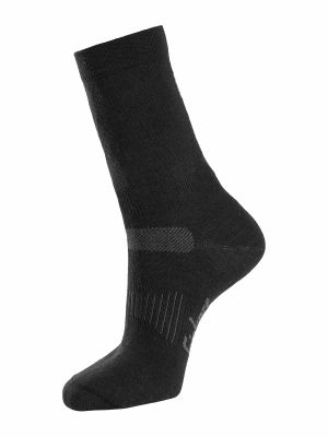 Snickers Work Socks Wool 2-Pack 9216 71workx Black - 0400 left