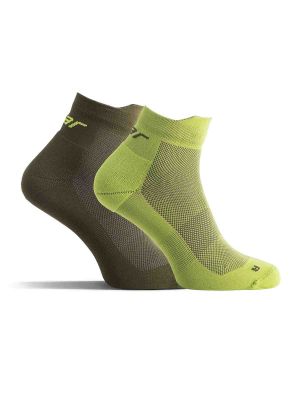 Sock Light Performance Low 2-pack SG30017 Solid Gear Yellow Green 71workx set