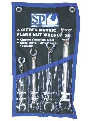 Flare Spanner Set 4pc Metric - SP Tools