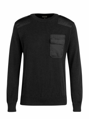 Storvik Commando Sweater Dampier 8120 Black 71workx front