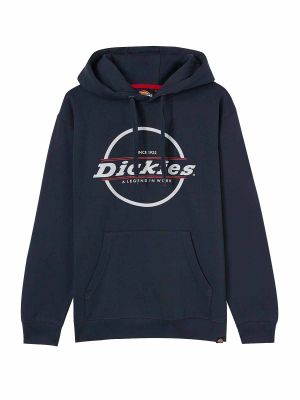 Towson Graph Work Hoodie - Navy Blue - Dickies - FRONT