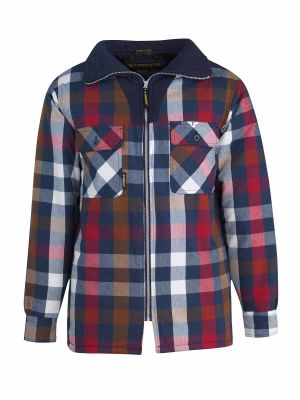 Vancouver Lumberjack Fleece Thermo 096-W1.2 Red Blue Storvik 71workx front