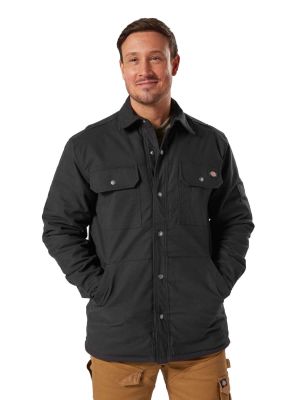 Work jacket Shirt Flex Stretch Duck Cotton Fleece Black DK0A4XUYBLK1 Dickies 71workx front