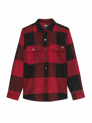Women's Work Shirt Flannel Duratech Renegade Aged Brick - Dickies - front