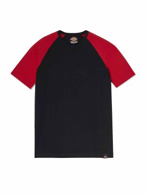 Work T-Shirt Temp-IQ Two Tone Black/Red - Dickies - front