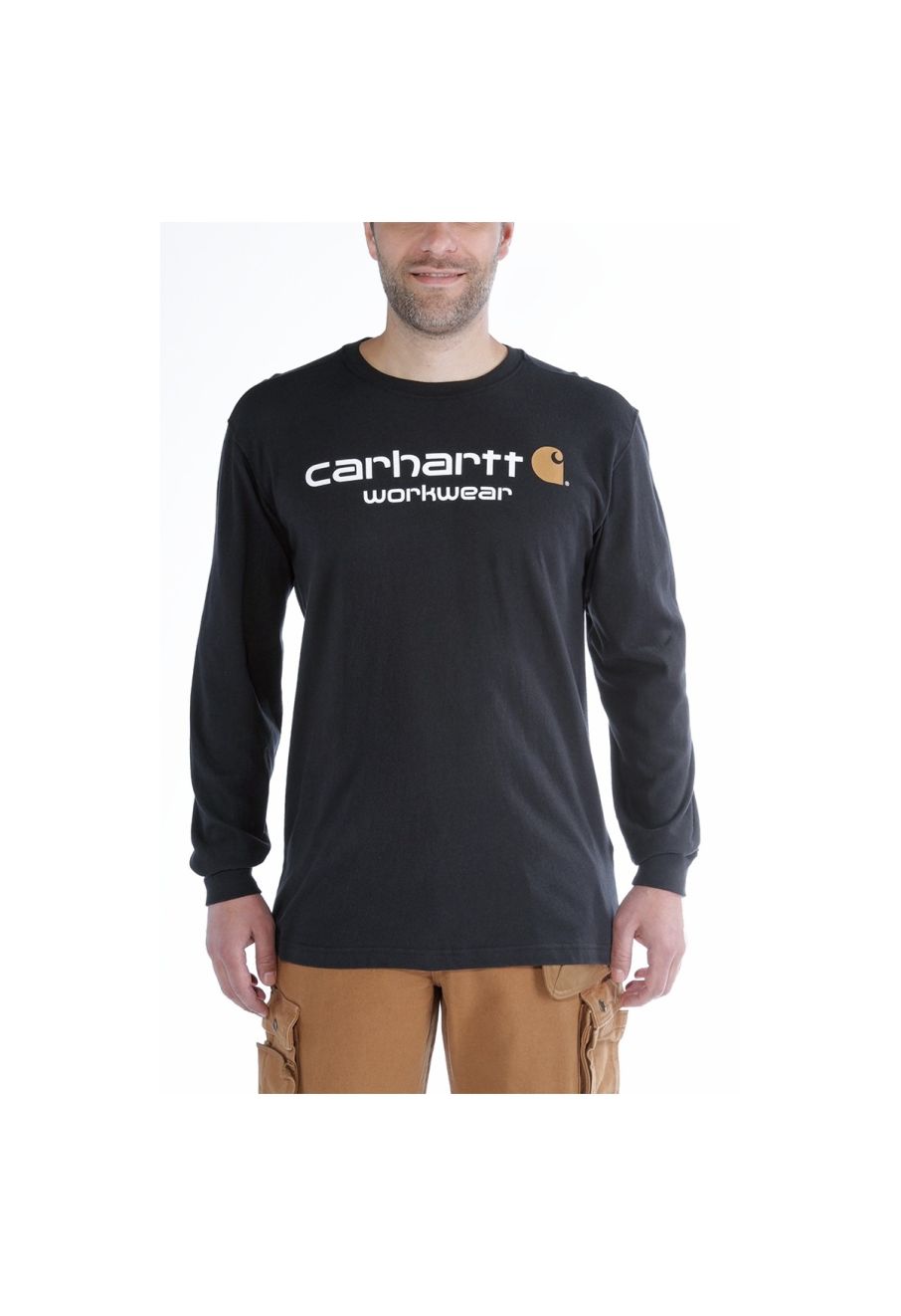 Carhartt 102564 Core Logo T-Shirt l/m - Black
