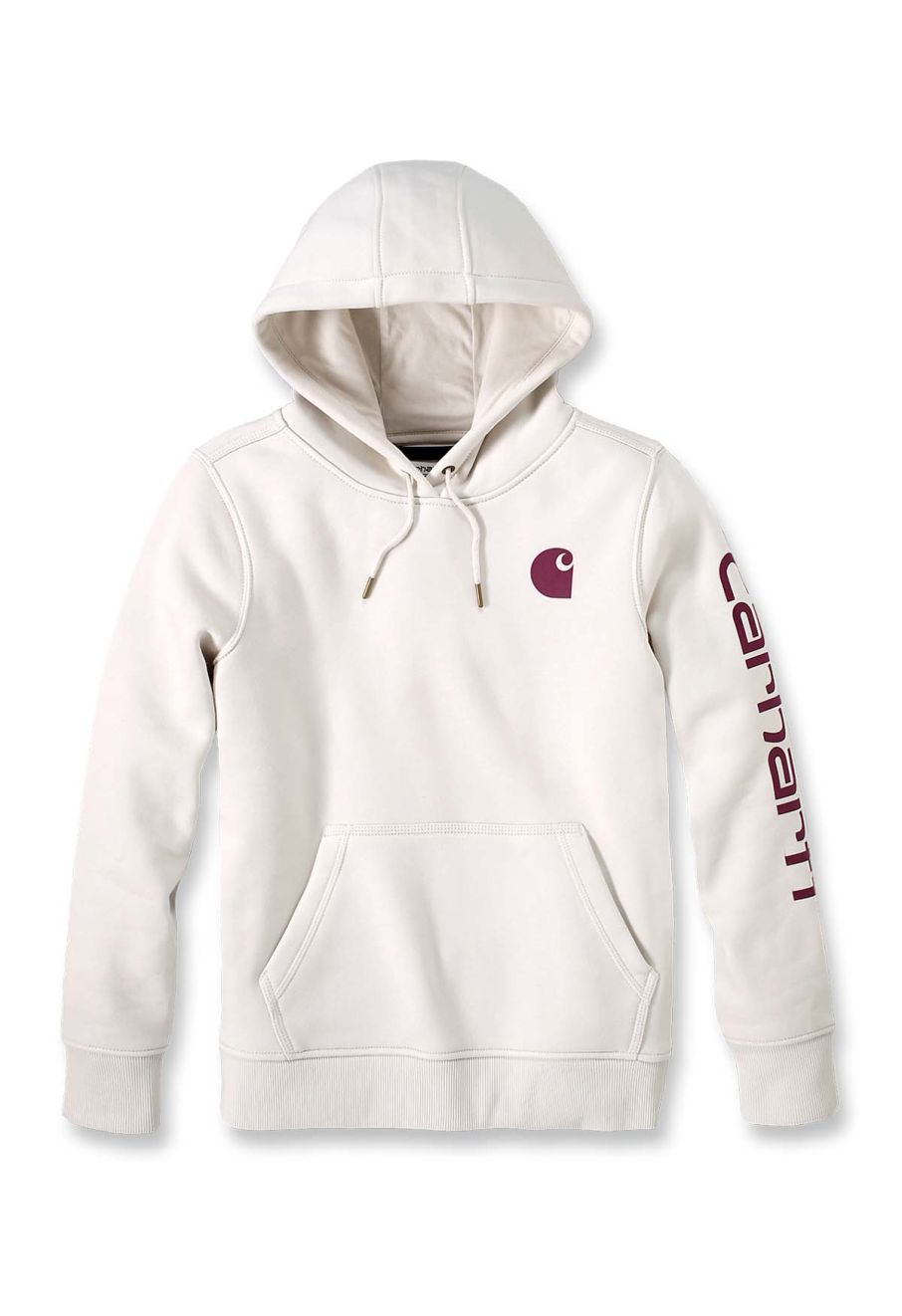 102791 Women Hoodie Sleeve Logo Carhartt Malt W03