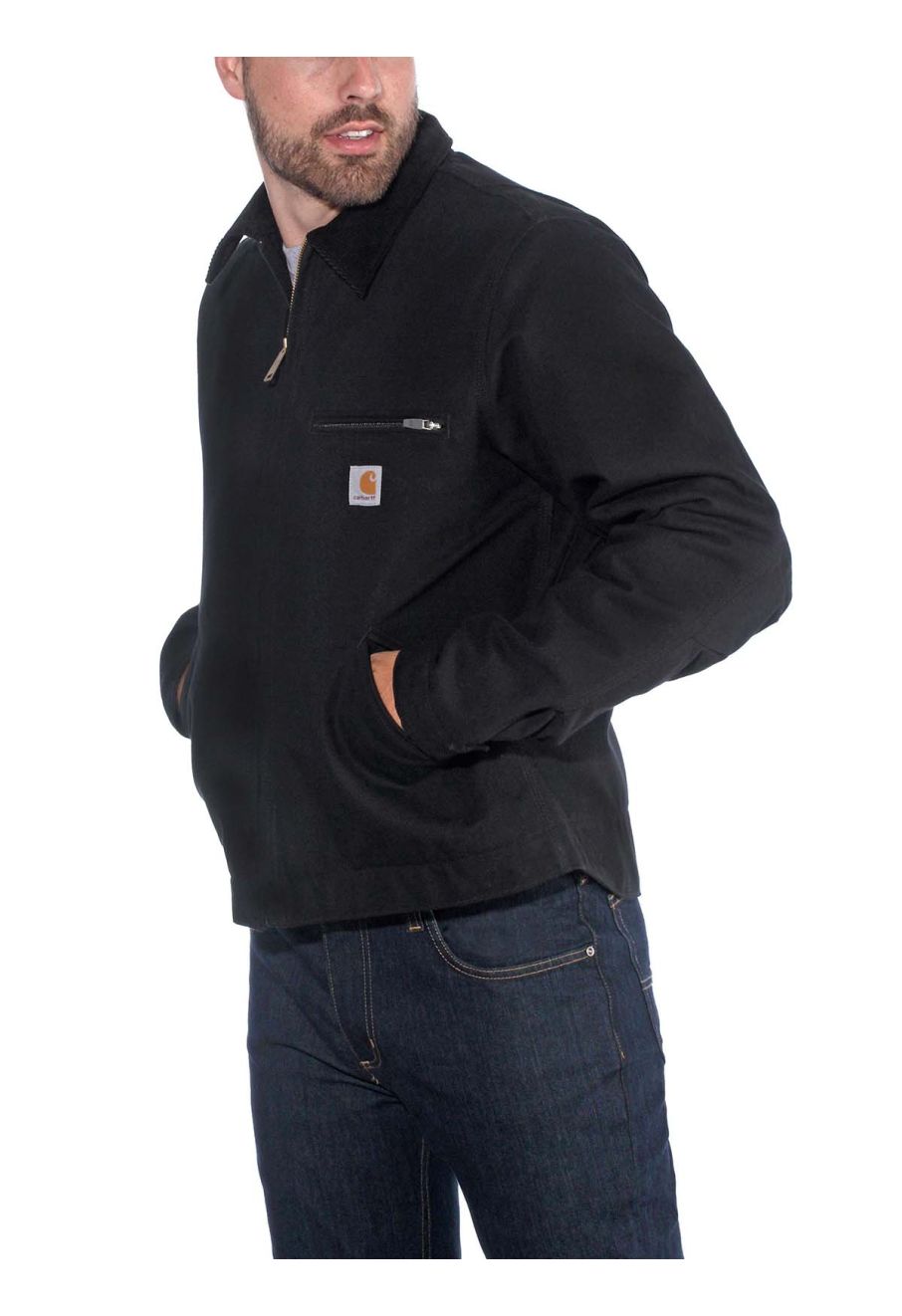103828 Work Jacket Duck Detroit Fleece Lining - Black BLK