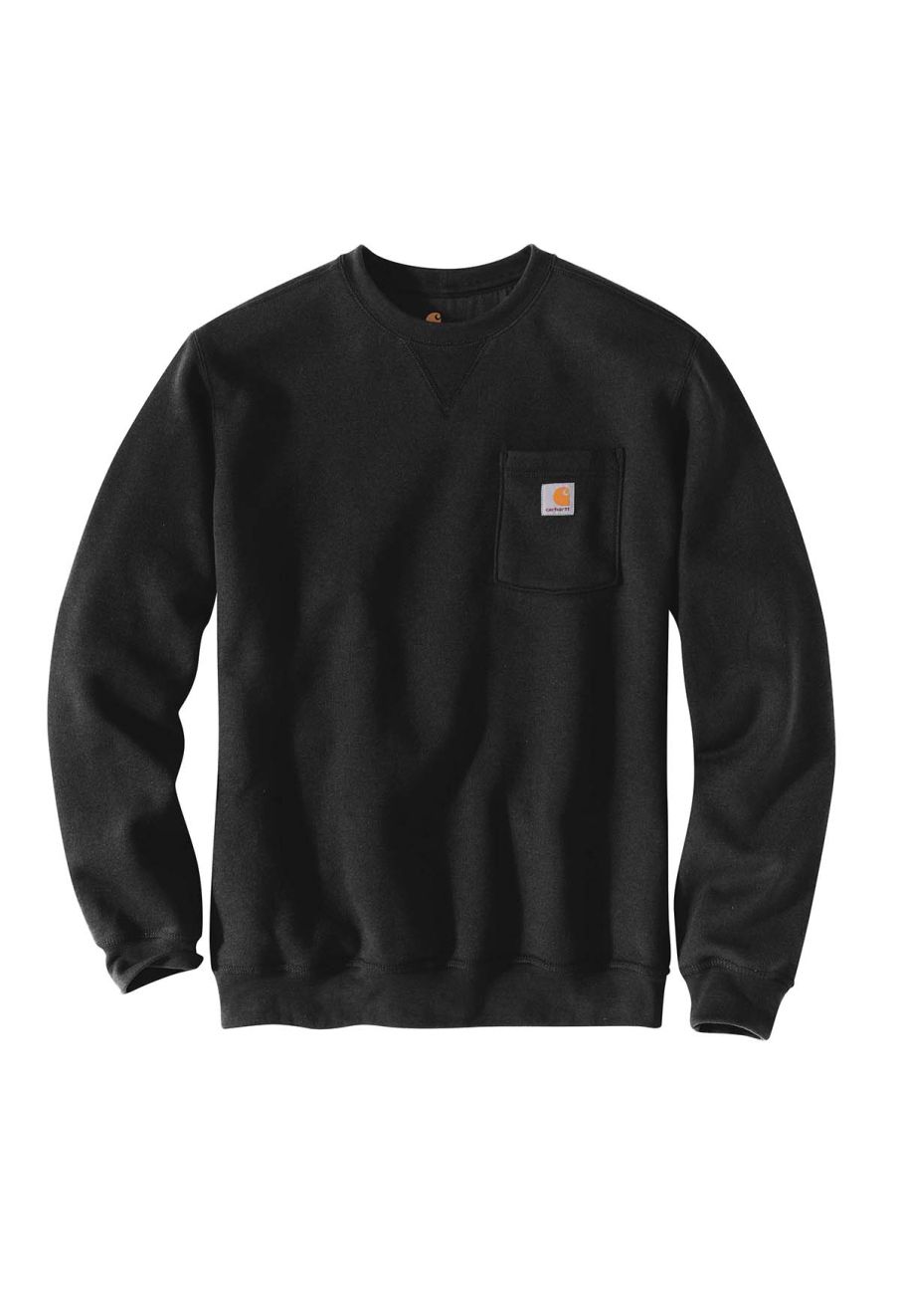 103852 Work Sweater Crewneck Pocket Black 001 Carhartt