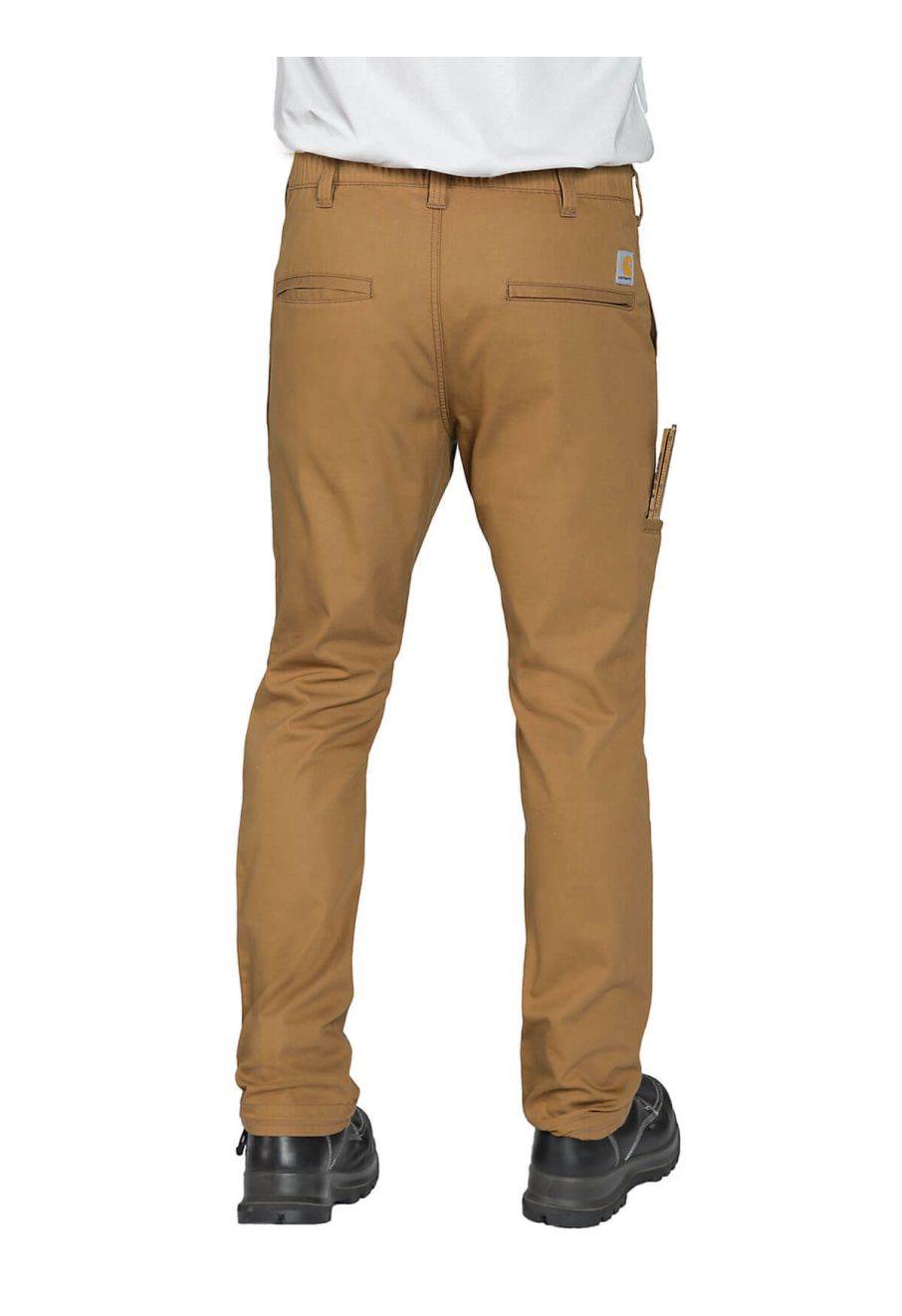 105222 Work Trousers Twill Pull on Tapered Brown BRN Carhartt