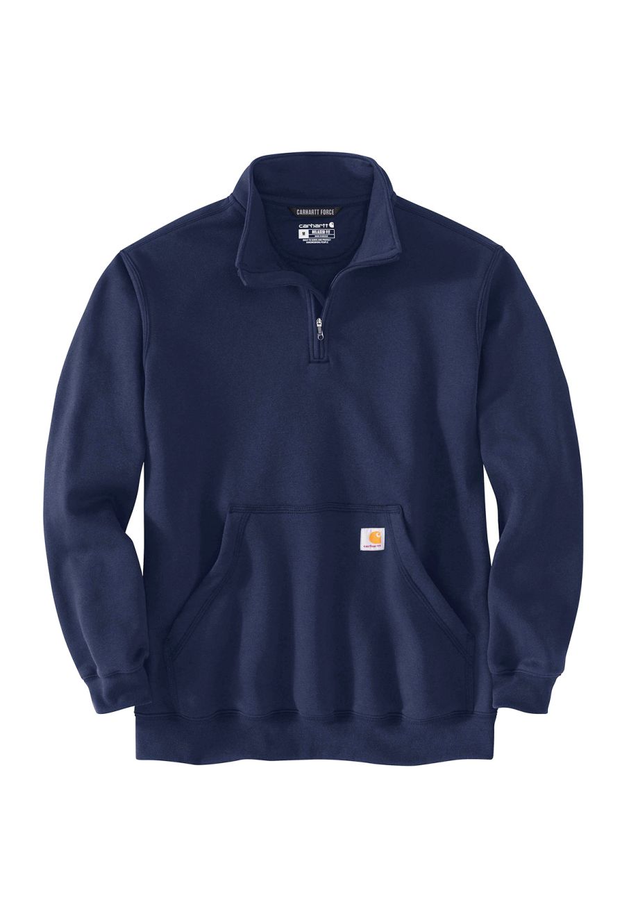 105294 Work Sweater Mock Neck Quarter Zip New Navy 472 Carhartt