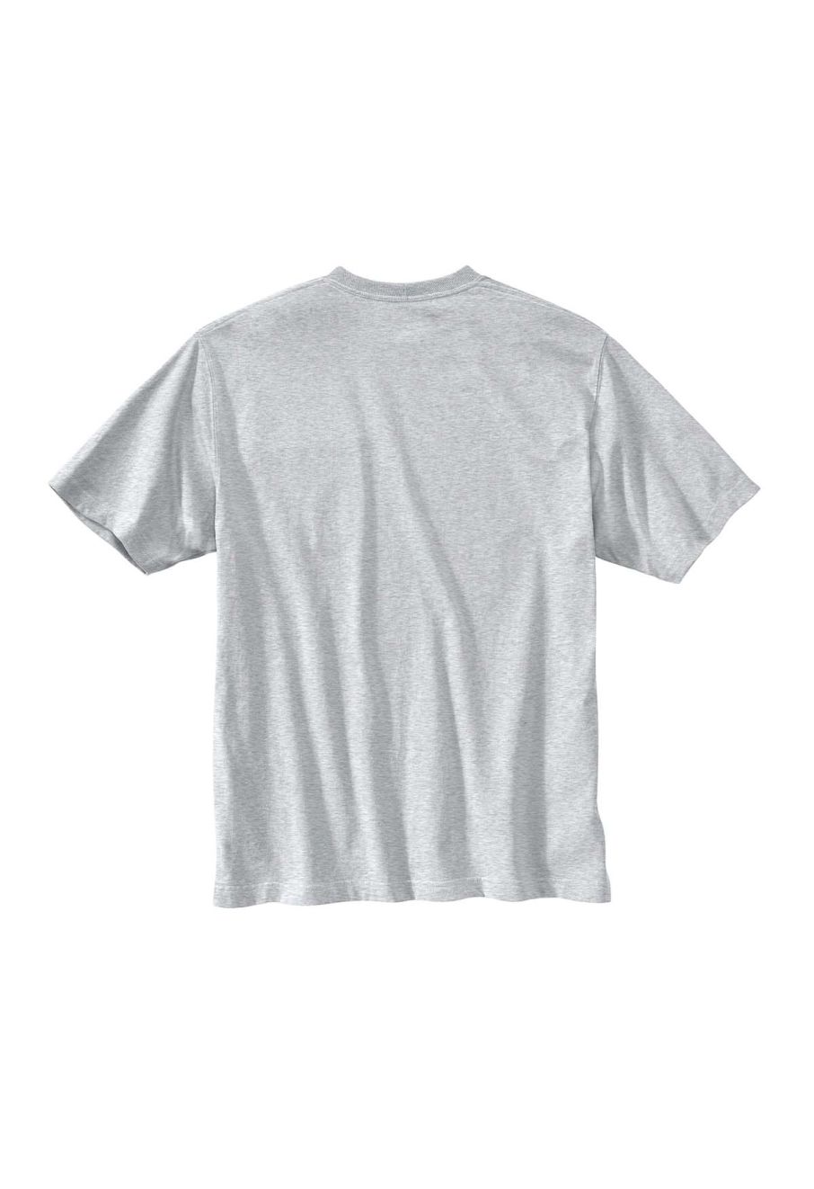 105352 Work T-shirt Camo Graphic Print Pocket - Heather Grey HGY