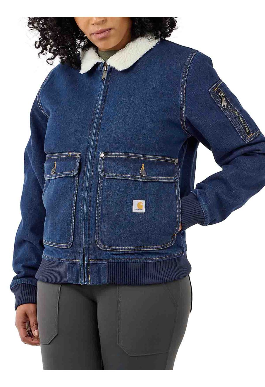 Women's carhartt jacket sherpa lined cheap