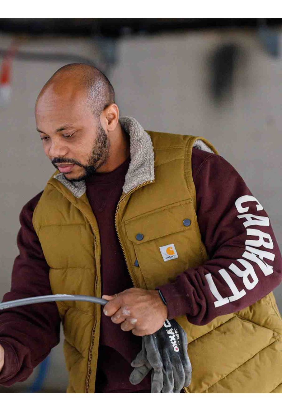 Men's insulated work vest discount