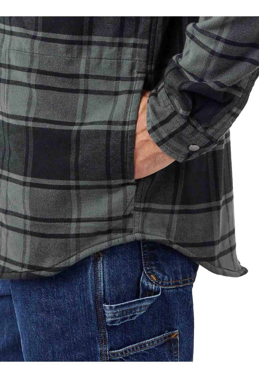 105621 Work Shirt Jacket Flannel Fleece Lined Carhartt ELM