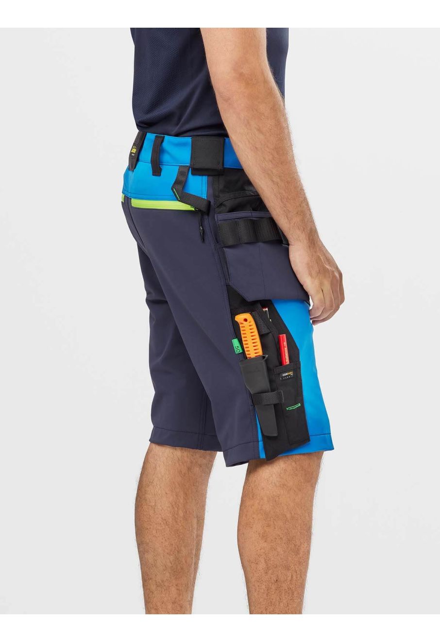 6140 Work Shorts Holster Pockets Softshell Stretch Snickers True Blue 5695