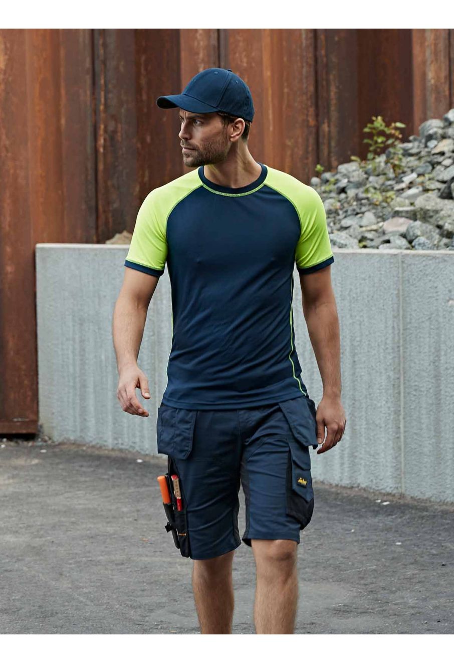 6151 Work Short Holster Pockets Stretch Allroundwork Navy 9504 Snickers