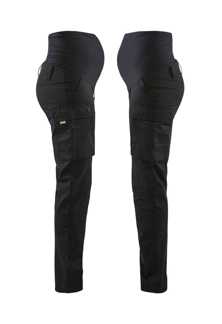 71011830 Maternity Work Trousers Stretch Service Black 9900 Blåkläder