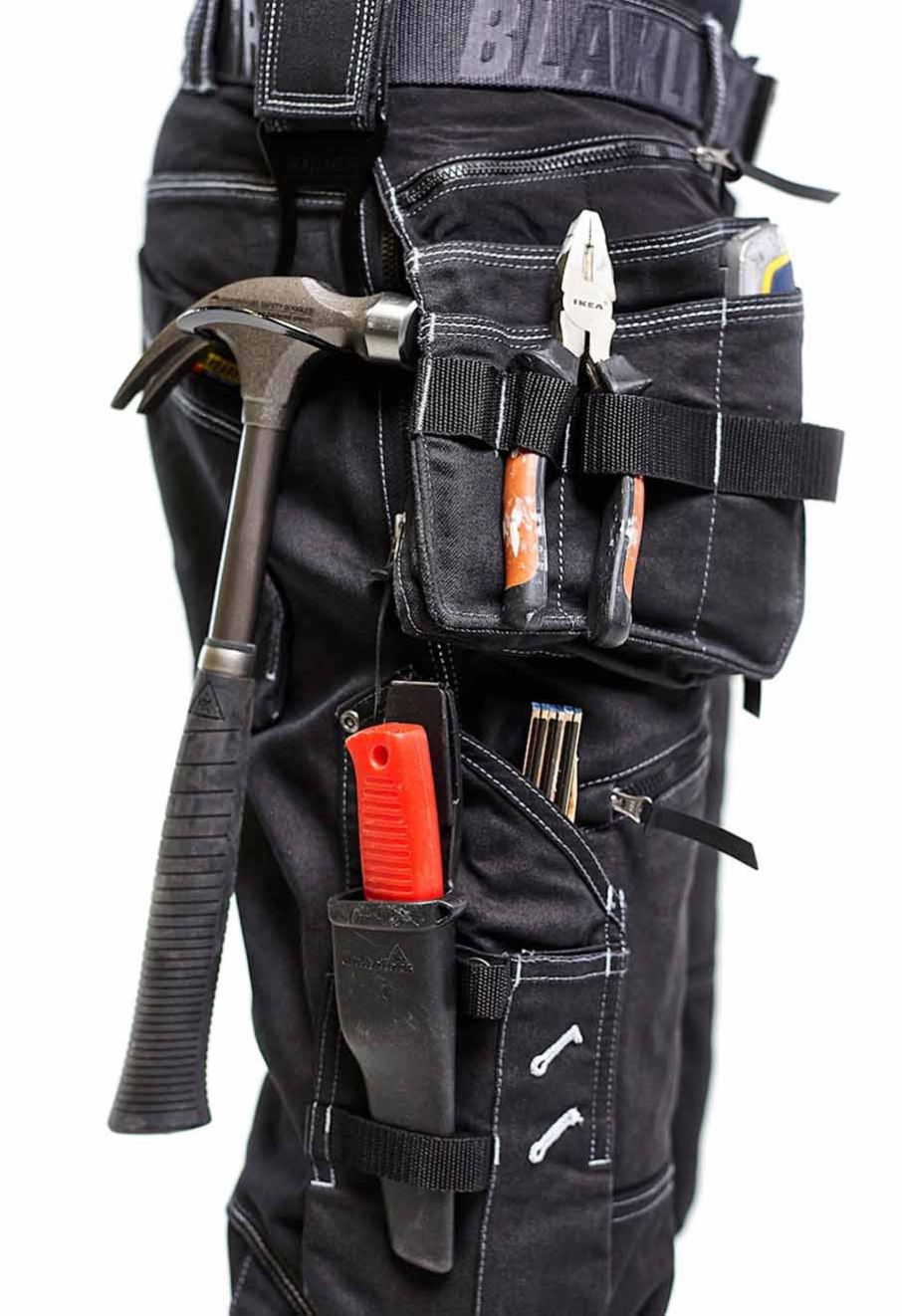 Blaklader 1999 Work Trouser Baggy Denim Stretch X1900 Black