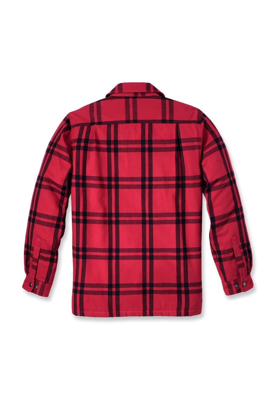 Carhartt Plaid Shirt Jacket Flannel Sherpa 106354 - Crabapple
