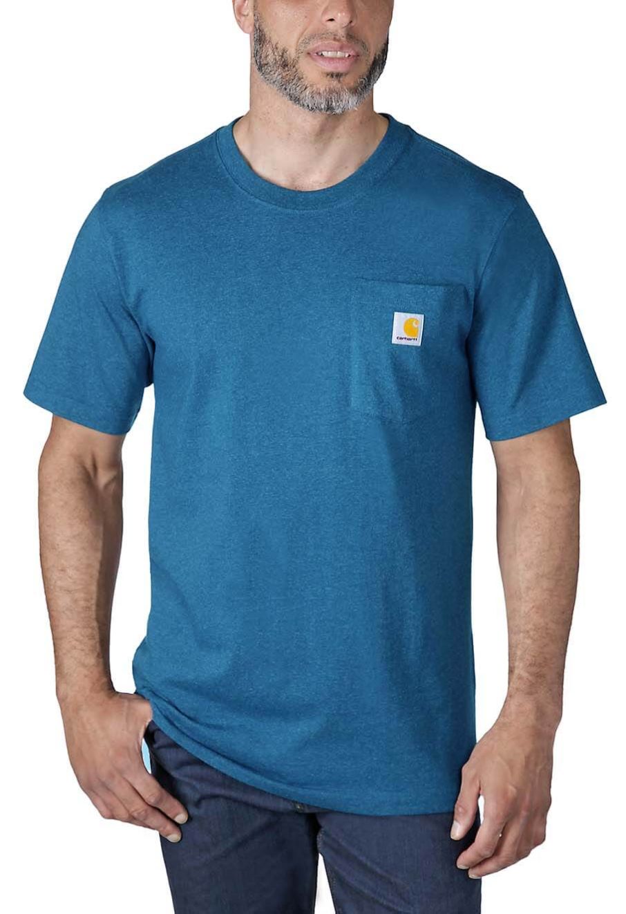 Carhartt Pocket T-shirt Short Sleeve 103296 Lagoon - 71workx
