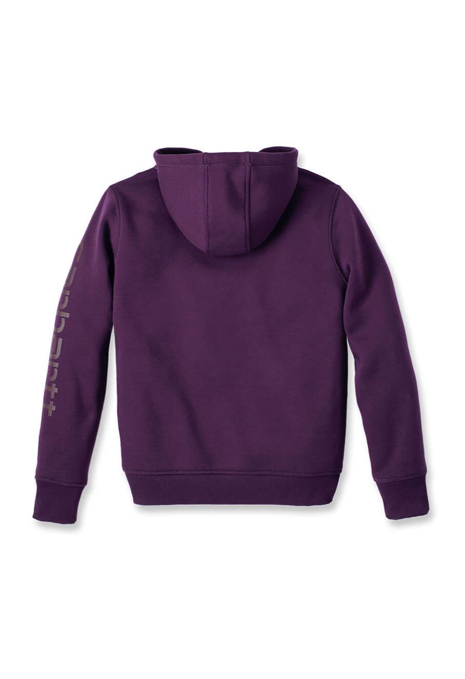 Carhartt Hoodie Sleeve Logo Women 102791 Eggplant 71workx