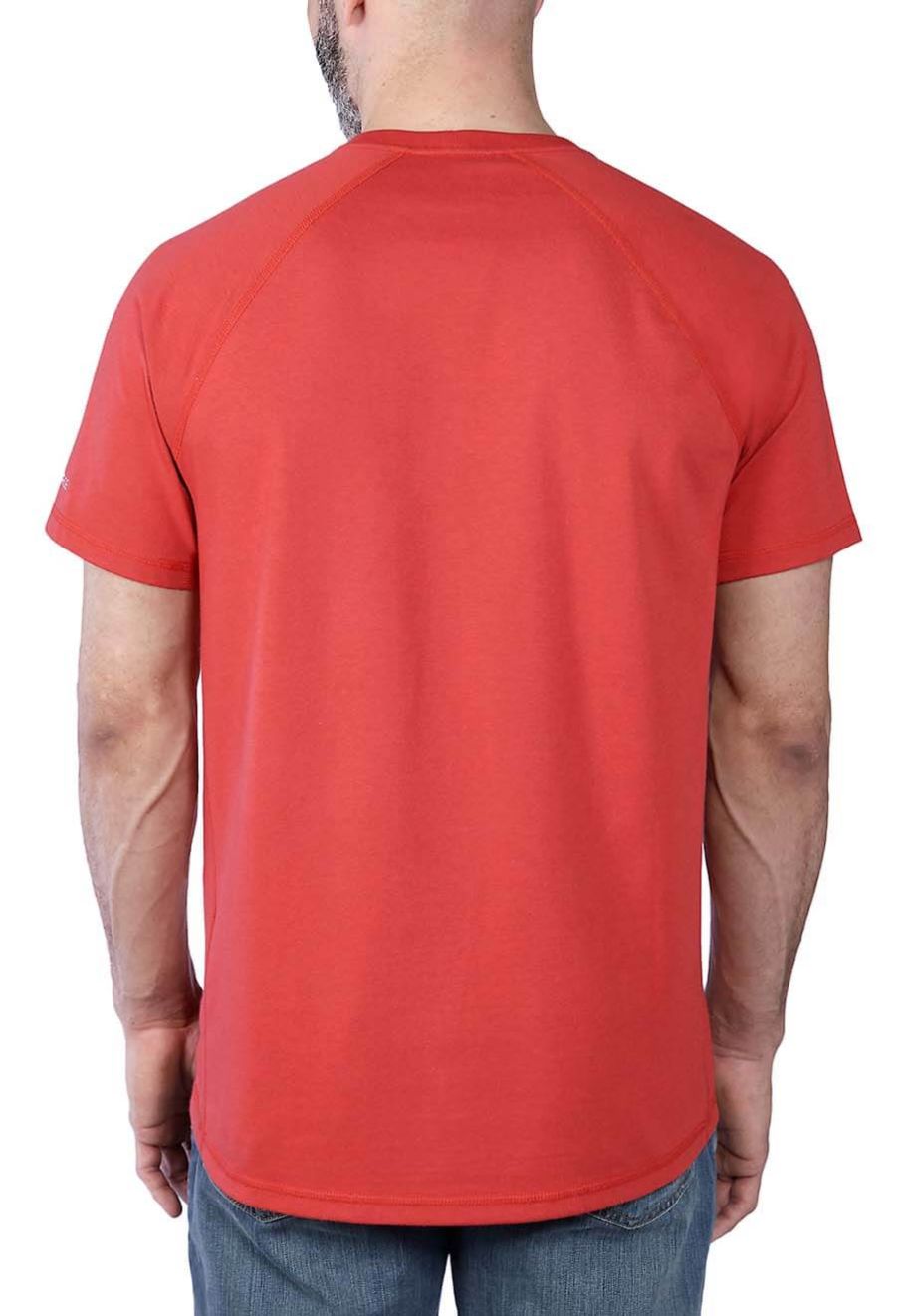 Carhartt Work T-shirt Force Fast Dry 104616 Red R84 71workx Carhartt Work T-shirt Force Fast Dry 104616 Red R84 71workx
