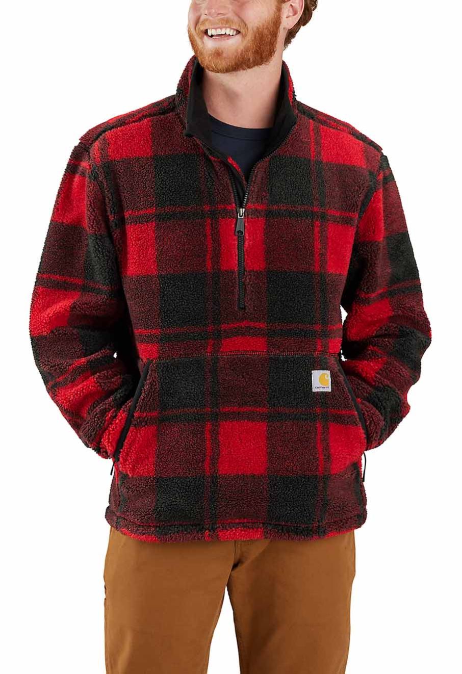 Carhartt Pullover Fleece Sherpa 106443 Red - 71workx