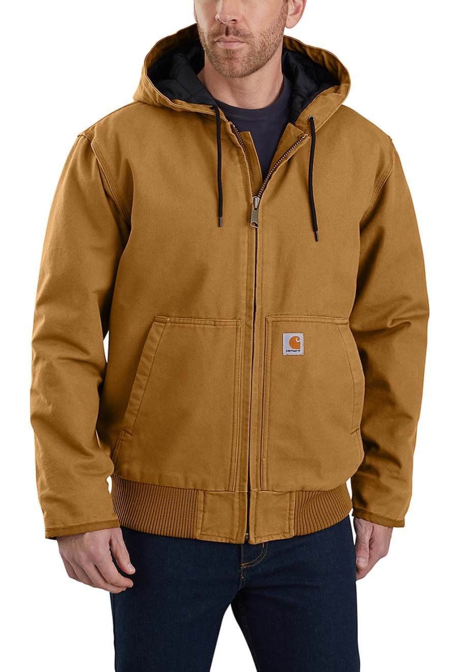 Carhartt work jacket with hood hot sale