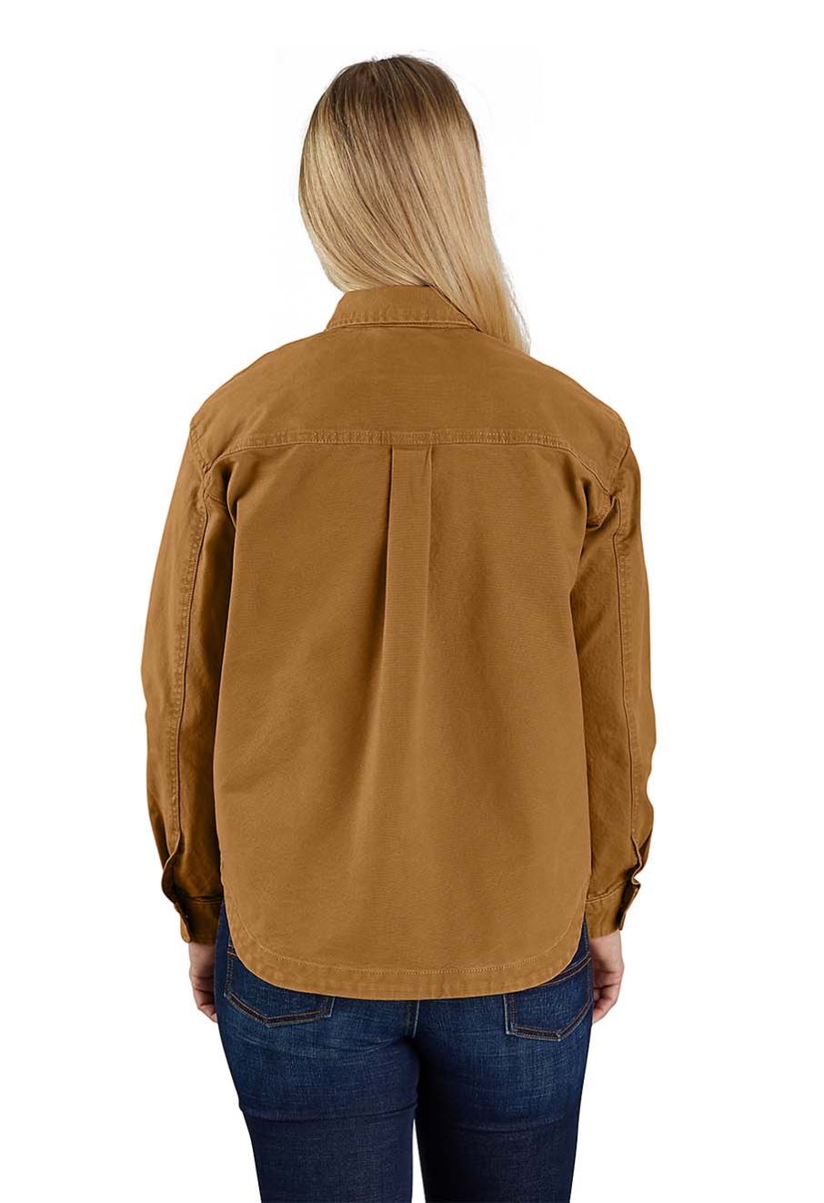 Carhartt Work Overshirt Duck Rugged Flex Women 106621 Brown