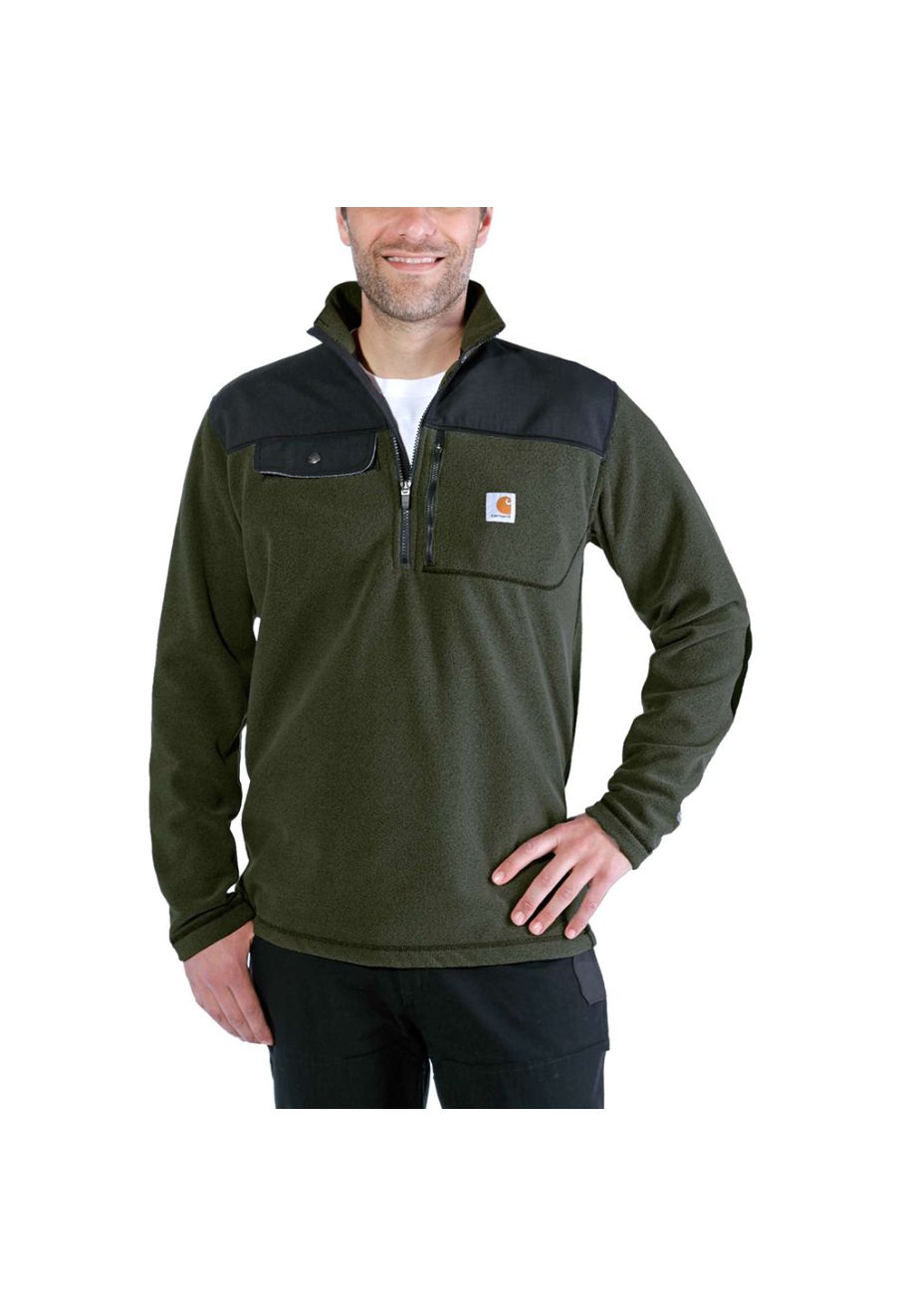 Carhartt 102836 Fallon Half Zip Sweatshirt Olive