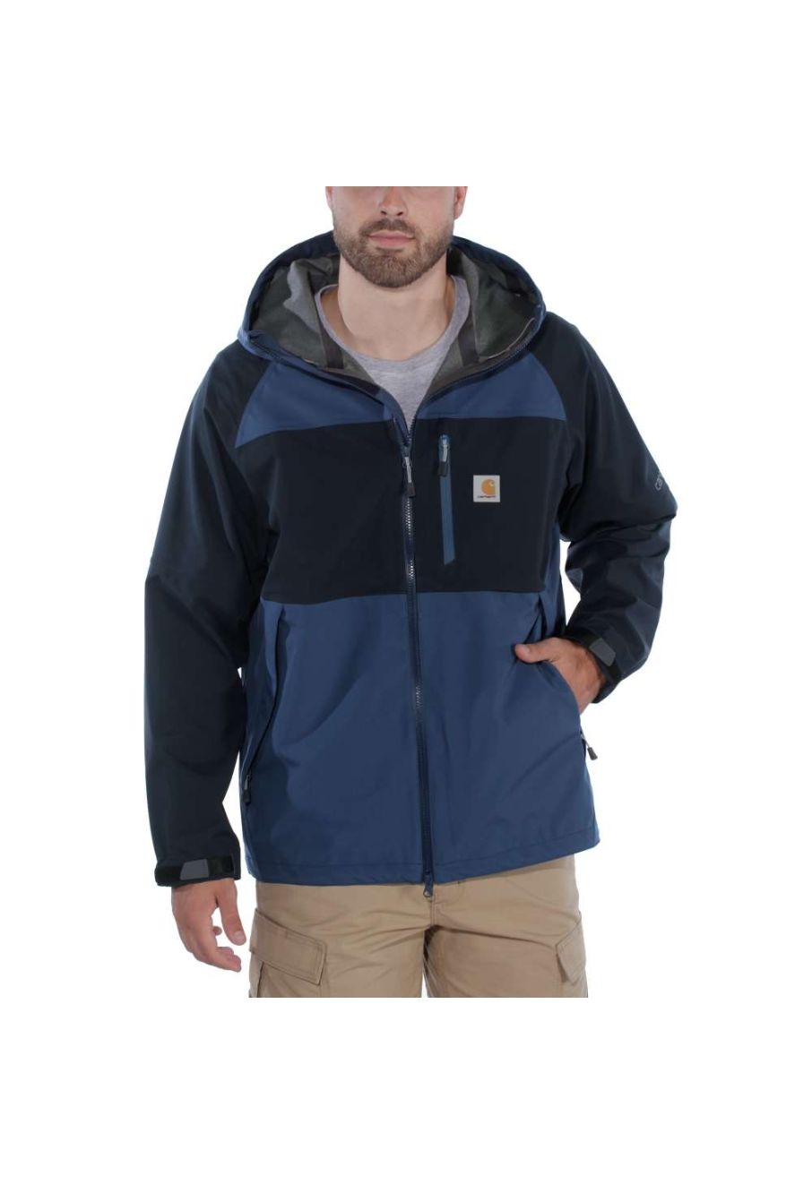 Carhartt 104245 Force Hooded Jacket Dark Blue Navy