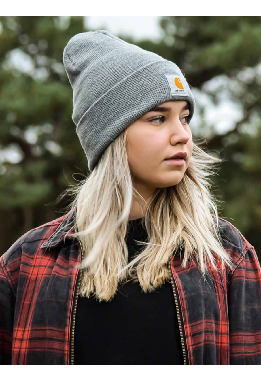 Carhartt A18 Watch Hat Heather Grey