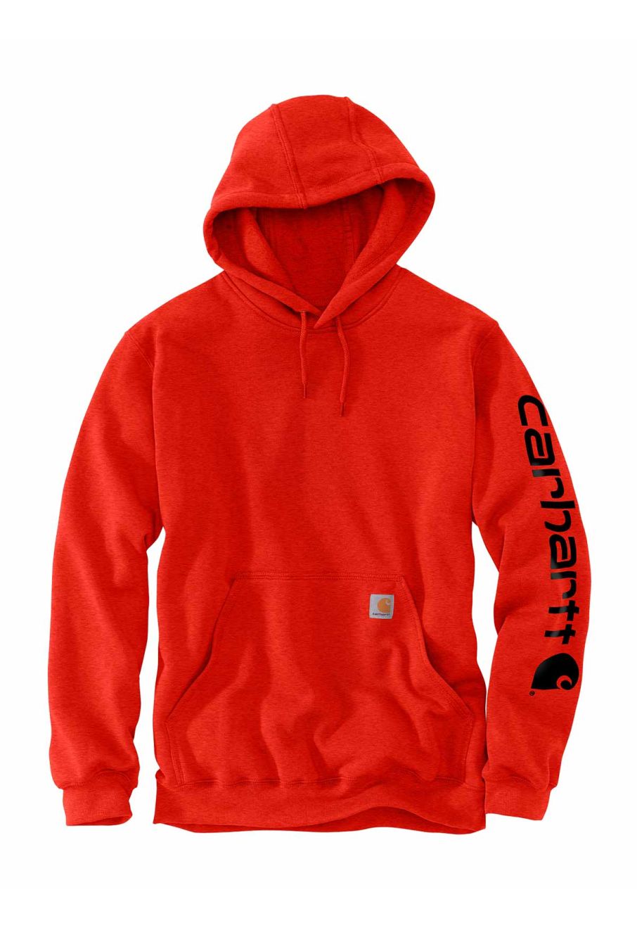 K288 Hoodie with Sleeve Logo Loose fit Carhartt Currant Heather R51 Red